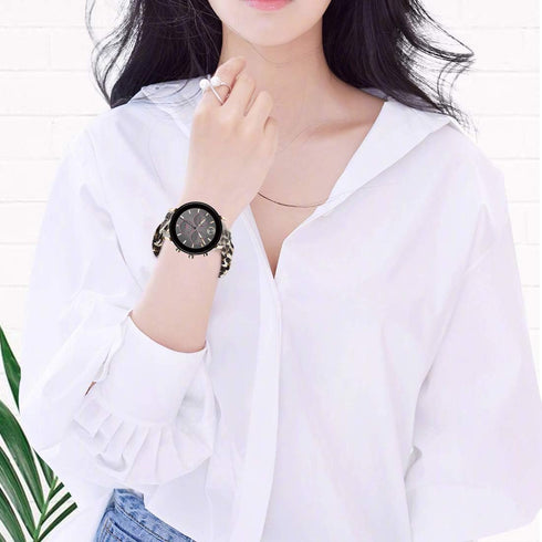 Compatible for Movado 2.0 Smartwatch Band, Blueshaw Fabric Elastic Scrunchie Elastic Watch Band Women Cute Replacement Straps for Movado Connect 2...