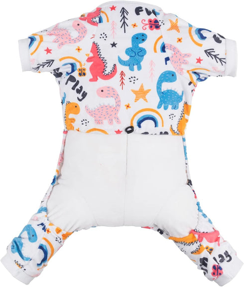 CuteBone Soft Puppy Pajamas Cute Dog Pjs Jumpsuit Pet Clothes Apparel P159S Small...