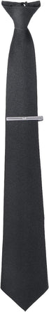 Yolev Men's Clip-On Ties 20 Inches Solid Color Clip-on Neckties Pre-tied Neckties for Wedding Office School Uniform with Tie Clip...