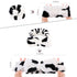 3 Pack Spa Headband and Wrist Washband Face Wash Set,Reusable Soft Makeup Headband Fleece Skincare Headbands for Washing Face Shower (Narrow Cow)...