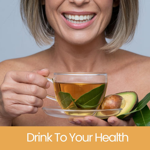 Avocado Leaf Tea Peach Tea – Caffeine-free | Herbal Tea | Immune Support | Cold Brew or Hot Tea | 15 Tea Bags -30 Servings (Gluten Free, Non-GMO)...