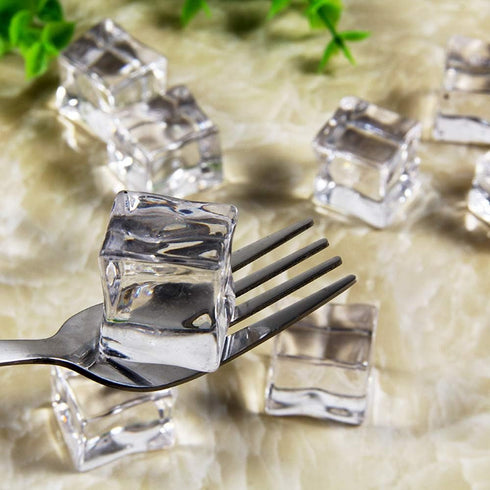 50 Pcs 20mm Clear Fake Ice Acrylic Decorative Ice Cubes Display for Home Decoration Wedding Centerpiece Vase Fillers,Photography Props&Kitchen Dec...