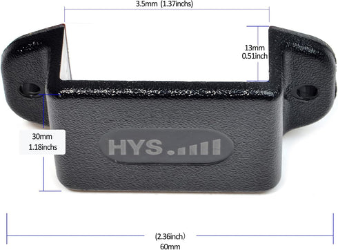 HYS Walkie Talkie Single Side Radio Car Mount, Car Radio Mounting Kit with Screws for Handheld CB & VHF UHF Handheld Two-Radio with Belt Clip (Pac...