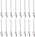 PH PandaHall 20pcs 304 Stainless Steel Necklace Extenders, 2.2 Inch Bracelet Extender Chain Jewelry Chain Extension Set with Lobster Claw Clasps f...