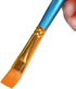 1 Set of 10 Pieces Synthetic Hair Paint Brushes, Blue, for Acrylic, Oil and Watercolor Painting...