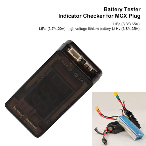 VGEBY 1S Lithium Battery Tester, Plastic Battery Tester Indicator Checker for MOLEX MCPX MCX Plug...