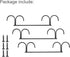 Mug Hooks Under Cabinet,3 Pieces Under Cabinet Mug Holder,Under Shelf Mug Organizer Rack with 12 Hooks,Display Hanging Storage Hook for Mugs/Coffe...