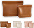Cosmetic Bags for Women Small Makeup Bag for Purse Pu Leather Makeup Pouch Travel Makeup Bag with Zipper Make Up Bag for Travelling (Brown)...
