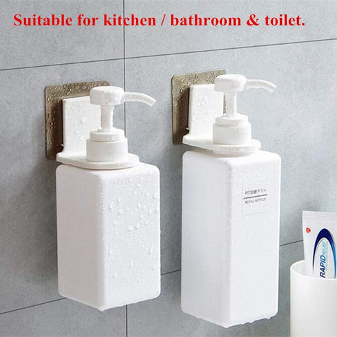Shower Gel Bottle Rack Hook Bracket Bathroom Wall Magic Paste Shampoo Suction Wall Type Seamless Hook 3 Pack...
