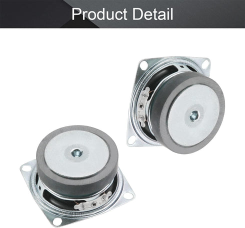 Fielect DIY Magnetic Speaker 3W 4 Ohm Full Range Audio Speaker Stereo Woofer Loudspeaker Replacement for Arduino, 52mm Diameter 1Pc...