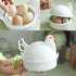 Chicken Shape Microwave Egg Cooker 4 Eggs Capacity Boiler Steamer Poacher for Omelet & Soft, Medium, Hard-Boiled Egg...