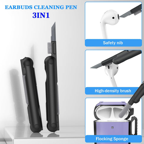 RFUNGUANGO AirPods Case Cover, Military Grade Anti-Fall Soft TPU Shock-Absorbing Protective AirPods 2&1 Generation Case with Keychain and Cleaning...