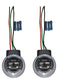 Muzzys - Set of 2-3157/4157 Wire Harness Pigtail Socket for LED and Standard Bulbs Turn Signal, Brake Light, DRL, Daytime Running Lights, Backup, ...