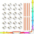 BTF-LIGHTING 3Pin 12mm Width Transparent Connector Kit 8pcs Strip to Strip Connector 8 Pairs of Wire to Strip Connectors Only Support FCOB SPI WS2...