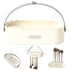 3 in 1 Silicone Makeup Brush Cleaner Bowl with Brush Drying Holder (Simple White)...