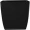 The HC Companies 6 Inch Aria Square Planter - Plastic Plant Pot for Indoor Outdoor Plants Flowers Herbs, Glossy Black...
