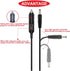3Pcs 12V Car Adapter Compatible Car Charger with 10A fuse,5.9FT 24AWG Extension Cable,connectors for Snailax Back Massage Cushion,Sylvania,RCA DVD...