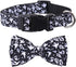Halloween Dog Collar with Removable Cute Bow Tie Adjustable Pet Collars Large...