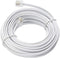 Telephone Extension Line Cord Cable Wire, Land Phone line, White, 25ft, Standard RJ11 Plugs...