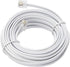 Telephone Extension Line Cord Cable Wire, Land Phone line, White, 25ft, Standard RJ11 Plugs...