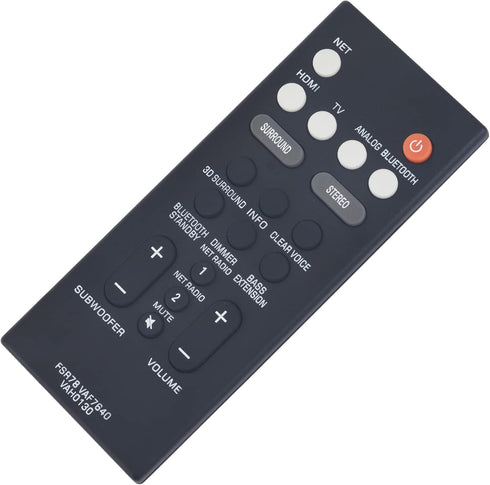 FSR78 VAF7640 VAH0130 Remote Control Replacement - WINFLIKE Soundbar Replace Remote Control fit for Yamaha Sound Bar FSR78 VAF7640 VAH0130 Remote ...