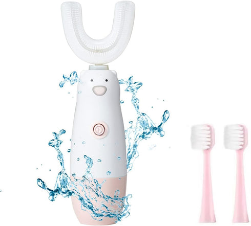 Kids Electric Toothbrush?6 Cleaning Models Toddler Toothbrush Waterproof Battery Powered 360 Automatic Sonic u Shaped Toothbrushes for 2-7 Years O...