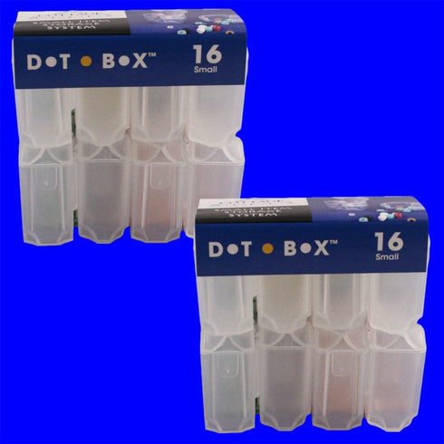 DotBox Small Box - 32 pcs. Little Storage Boxes for Small Items Like Beads and Parts. Boxes Fit Inside DotBox Carrying Cases Sold Separately. 2 Pa...