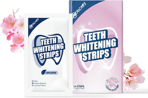 Whitening Strips, Teeth Whitening Strip, 28 Strips for Sensitive Teeth, Professional and Safe Teeth Whitening Kit Cherry Blossom?14 Treatments...