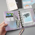 Purple PU Leather Budget Binder Cover, for A7 6-Ring Money Organizer Budgeting Refillable Loose Leaf Receipt Binder Notebook Bookmark Planner Book...