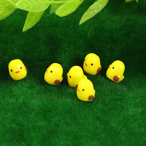 Mini Animals Miniature Figurines Home Garden Fairy Ornament Chicken Garden Scene Moss Landscape DIY Terrarium Crafts 24PCS...