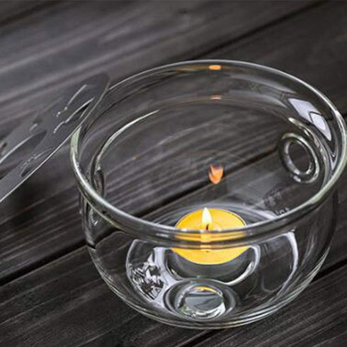 Hemoton Glass Teapot Warmer, Heating Base Base Insulation Base Candle Holder Glass Tea Stove Warmer Candle Stand Tea Heater Tea Accessories...