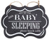 WINOMO Baby Sleeping Sign shhh BABY SLEEPING Please Knock Softly Wood Decorative Sign Nursery Hanging Plaque Baby Door Cot Sign...