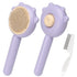 Pet Hair Cleaner Brush?Cat Brush with Release Button?Cat Grooming Long Short Cats Dogs Massage Brushes?Cat for Shedding Dandruff Comb(Purple)...