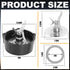 Blender Blade for Oster Osterizer with Sealing Ring Gasket 4902 Jar Bottom Coupling Stud Pin Kit Compatible with Oster Blender Glass Jar Replaceme...