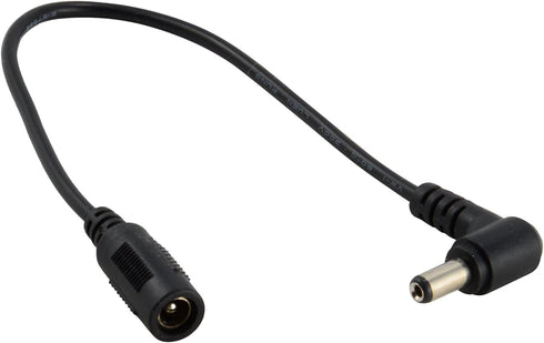 JacobsParts DC Power Right Angle Power Adapter 10-Inch Extension Cable 5.5mm/2.1mm Barrel LED Strip Light, CCTV Security Camera, DVR, HDD Dock Oth...