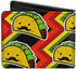 Buckle-Down Wallet, Bifold, Taco Man, Vegan Leather...