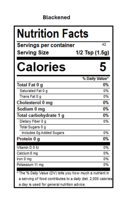 DAK's Spices Blackened Mouth Watering Seasoning Blend | 100% Salt Free | Premium & Healthy Seasoning | MSG Free, Preservative Free, Potassium Chlo...