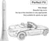 BASIKER 5 Inch Antenna - Short Radio Mast Antenna for 2006-2024 Mazda Miata MX-5 Accessories- Support for Car Wash Safe...