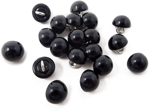 Honbay 20PCS 10mm Dainty Pearl Buttons with Shank Round Buttons Plastic Resin Sewing Buttons Decorative Buttons for Wedding Dress, Skirts, Gloves,...