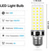 6 Pack LED Corn Light Bulb 200w Equivalent 2500 Lumen 5000K Cool Daylight White 20W E26/E27 Base Ceiling Fan Led Light Bulb for Home Garage Wareho...