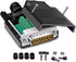 DB15 Solderless Male RS232 D-SUB Serial Adapters, 16mm thinner 15 Pin Port Terminal Solderfree Breakout Board Connector with Case Accessories...