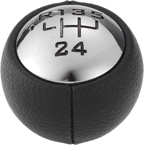 5 Speed Manual Transmission Shift Knob Gear Shifter for Peugeot 307 308 3008 407 5008 807 Plastic Black Silver Tone...