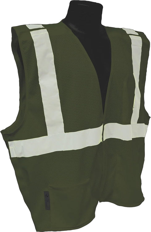 Radians SV4GMM Economy Class 2 Breakaway Mesh Safety Vests, Medium, Green...