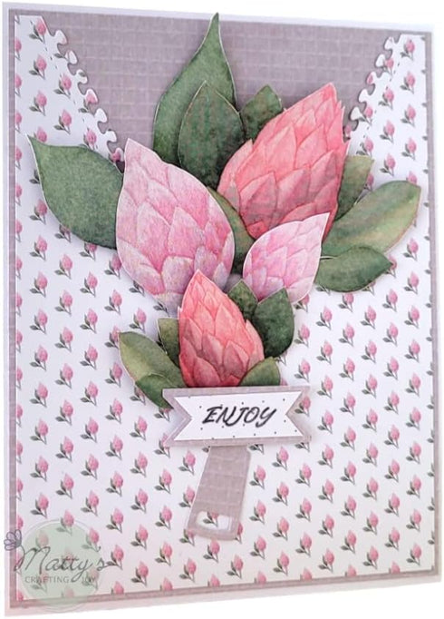 Matty's Crafting Joy Floral Grace 12x12 Double Sided Scrapbook Cardstock Paper Pad, 24 Floral Designer Patterned Paper Pack...