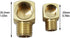 4PCS 90 Degree Street Elbow Brass Pipe Fitting 1/8 Inch NPT Female to 1/8 Inch NPT Male Elbow Fitting for Gas and Refrigeration and Hydraulic Appl...