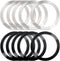 10 Pieces Wireless Charger Universal Metal Rings with Sticker, 2 Colors Ultra Thin Metal Rings Compatible with Magnetic MagSafe Wireless Charger C...