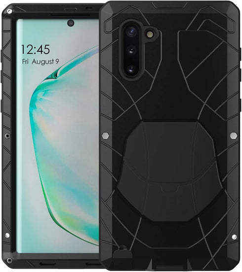 Feitenn Galaxy Note 10 Case Metal, Note 10 Case Heavy Duty, Gorilla Glass Cover Armor Aluminum Alloy Bumper Military Shockproof Hard Defender Outd...
