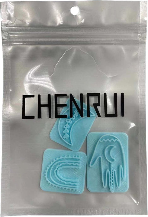 CHENRUI Set of 3 Boho Polymer Clay Stamps Bohemian Embossing Clay Stamps...