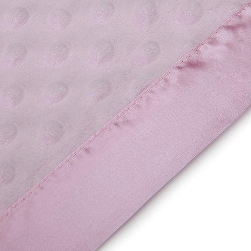 Pro Goleem Baby Soft Minky Dot Blanket with Silky Satin Backing Baby Gifts for Girls?Pink, 30’’ x 40’’?...