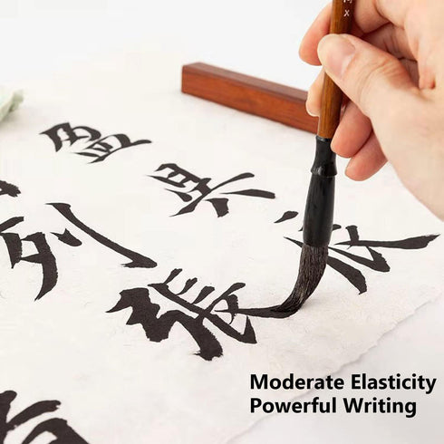 5pcs Calligraphy Brushes Painting Writing Brushes Watercolor Brushes Set Writing Sumi Hubi Maobi Drawing Watercolor Ink Art Kanji Painting Wooden ...
